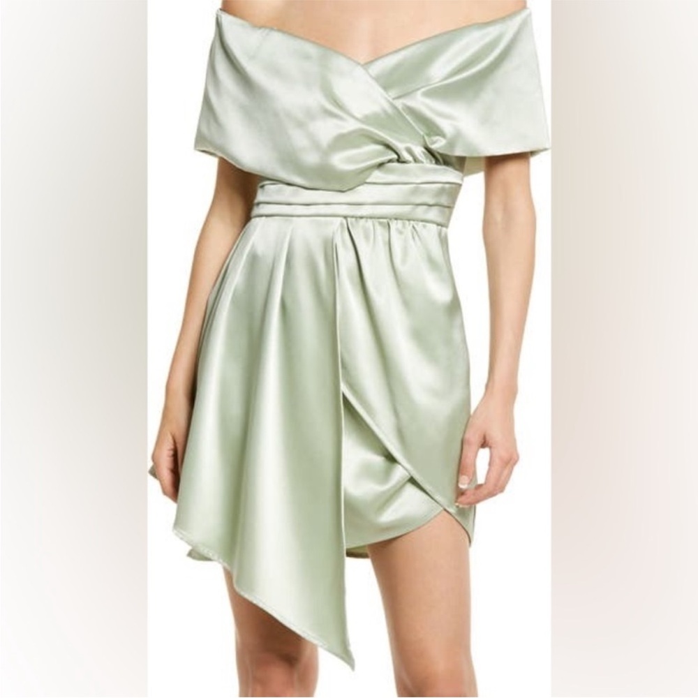 NWT Off-Shoulder Satin Dress